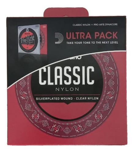 Cuerda de guitarra D'addario Classic EJ27n+Pro Arte EJ45tt