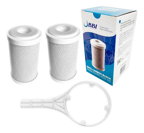 Kit 2 Refil Pou-125 Bbi Original + 1 Chave 