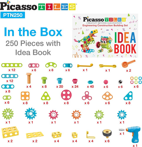 Juego De Construccion De Aprendizaje Picassotiles Stem X250