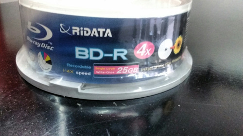 Blu Ray Disc 25 Gb Por X25 Marca Ridata