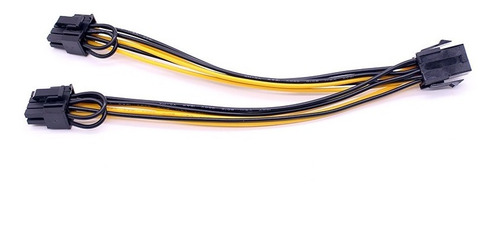 Imagen 5 de 6 de Cable Adaptador Splitter Pcie 6 A 2x 8 Pin (6+2) Minería