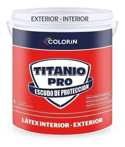 Latex Interior Exterior Titanio Colorin 20l Pintureri Yanina