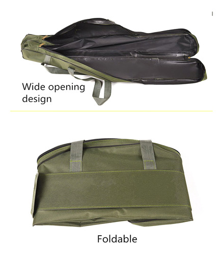 Bolsa De Pesca Macia Dobrável, Camuflagem Verde Militar, Doi