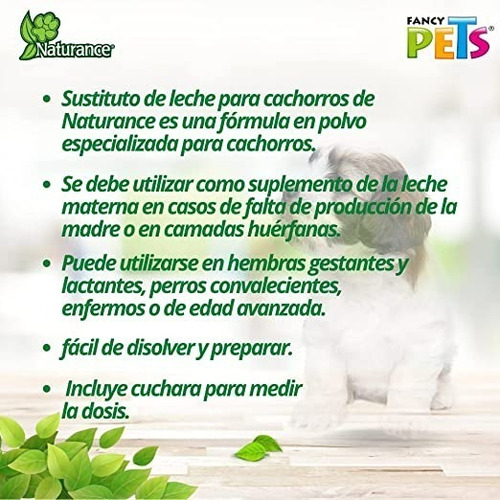 Naturance Sustituto Leche Para Cachorro 450 Grs C/ Cuchara