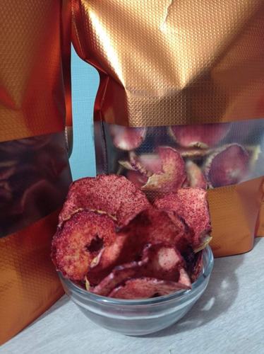Chips De Manzana Deshidratada Con Chamoy 1 Kg