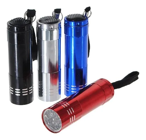 Linterna de aluminio con 9 LED - Black Jack
