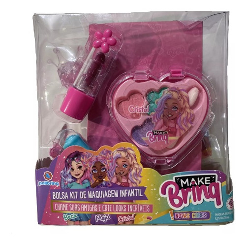 Mini Kit Maquiagem Infantil Necessarie P/meninas Makebrinq