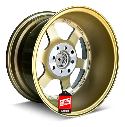 その他 OFFSETRING II MD System Tokyo JAPAN Jogo Roda Tokyo Aro 15 Tala 8 4x108 Offset 0 Cor Dourado Jdm