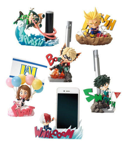 Desktop Heroes Pack 6 Figuras 6cm My Hero Academia Re-ment