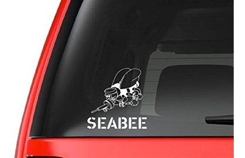 Usn Seabee (m26) Armada De Vinilo De La Etiqueta Engomada De