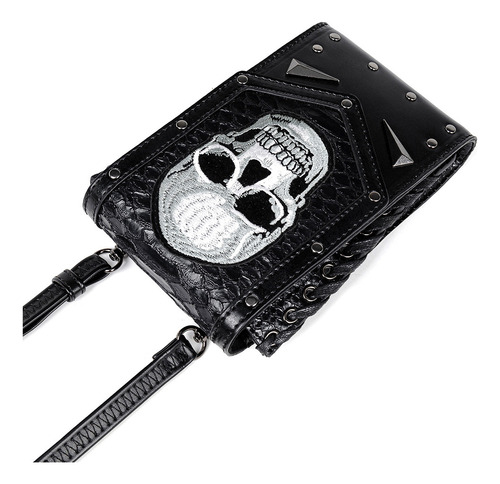 Outdoor Skull Locomotive Bag Color Negro