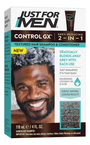 Shampoo Redutor De Cinza Just For Men Control Gx Para Cabelo