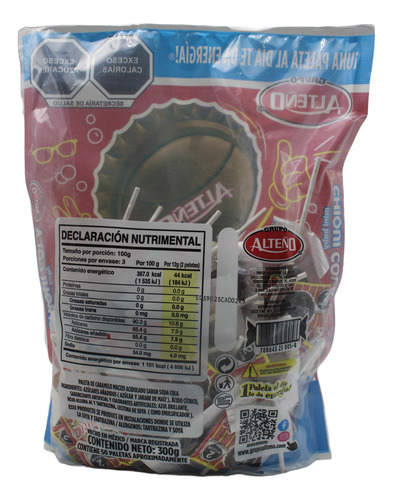 Paleta Mini Baby Chiqui Cola Alteño 300g Envasada