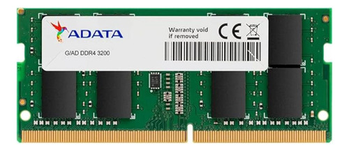 Memória Para Notebook Ddr4 Adata, 32gb, 3200mhz