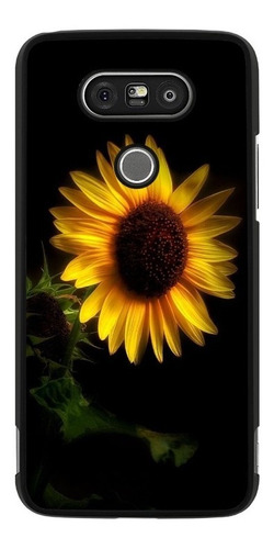 Fundas Protector Uso Rudo Para LG Girasol Flores Mujer 02