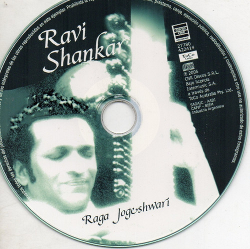 Cd Ravi Shankar (raga Jogeshwart)
