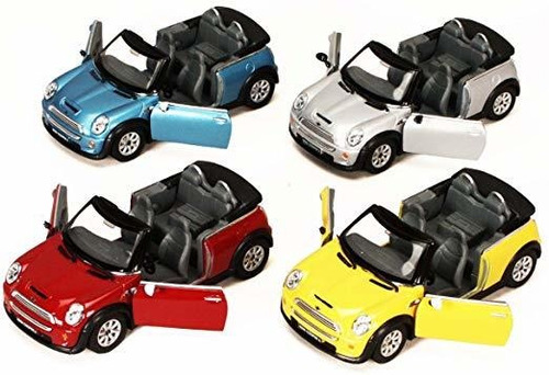 Kinsmart Mini Cooper S Cabrio, Juego De 4 5089d - 1/28 Escal