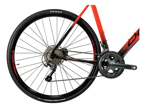 Bicicleta Speed Road Oggi Stimolla Claris 16v Disco Alumínio Cor Preto/vermelho