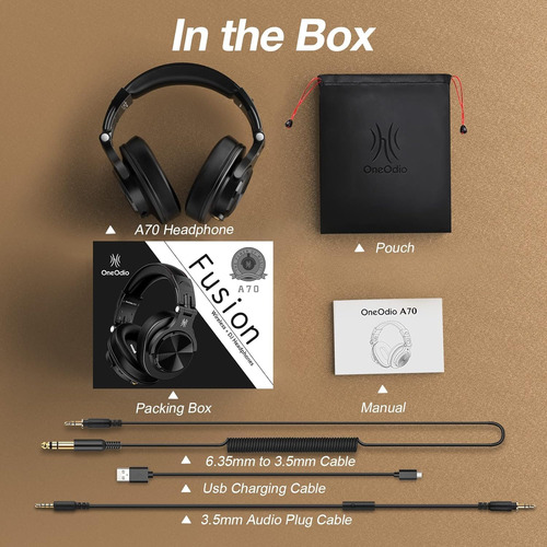 Auriculares Supraaurales Bluetooth Oneodio A70, Auriculares