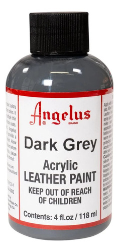 Angelus - Pintura Acrlica Para Cuero, 4 Onzas, Color Gris Os