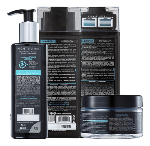 Truss Infusion Sh + Cond + Night Spa Serum + Specific Mask