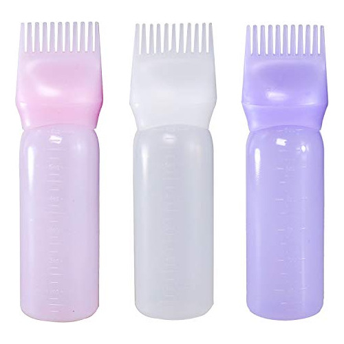 Poitemsic 3pcs 6oz Peluquería Colorear Botellas Root Zw86q