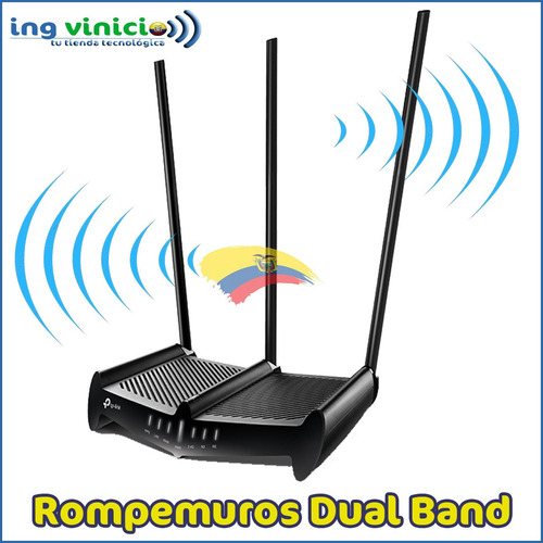 Router Repetidor Tp-link C58hp Rompemuros 3 Antenas 1350mbps