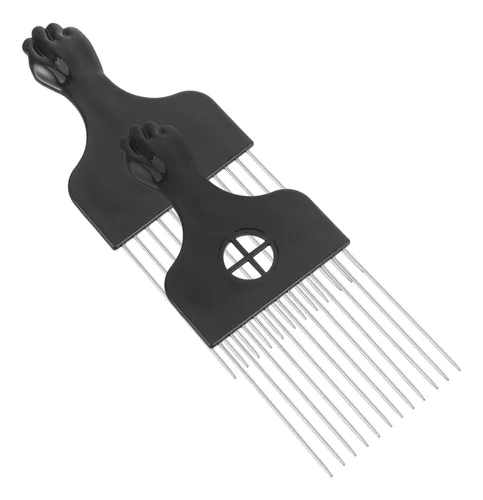 Cepillo De Pelo Para Hombre Con Aguja De Acero Bicolor, 2 Un