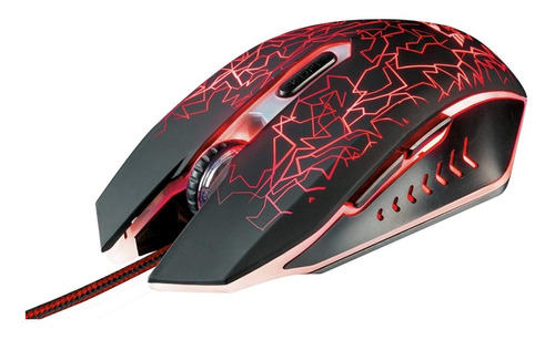 Mouse Gamer Trust Izza Gxt 105 Alambrico Led 6 Botones