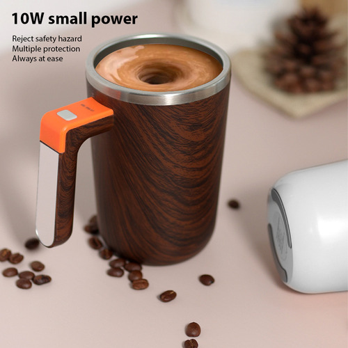 Taza De Café Con Agitación Automática, Tapa Para Mezclar, 30
