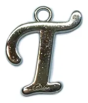 Comprar 10 Dijes De Metal Letra T ~ Para Bijouterie Artesanias
