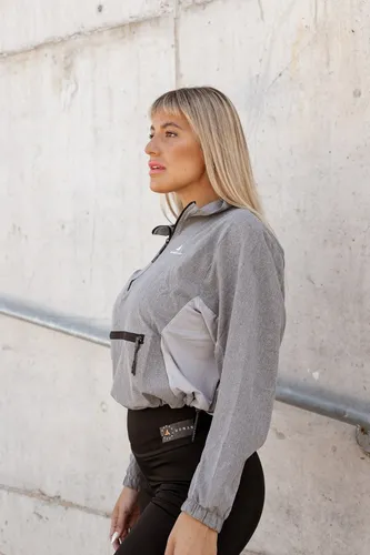 Buzo Anorak Corto Deportivo Mujer Urban Luxury Con Bolsillo