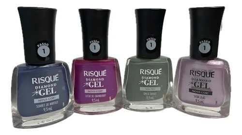 Lancamento Risque Efeito Gel Com 4 Cores Colors | Parcelamento sem juros