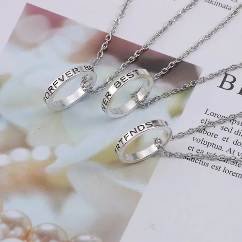 Collares con anillos hotsell