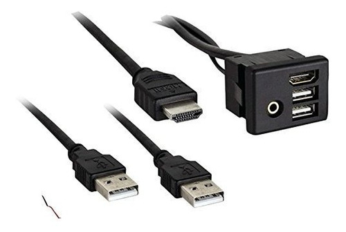 Axxess Ax-gmusbaux-3 3 Pies Usb Aux) Y Hdmi Panel De Repuest