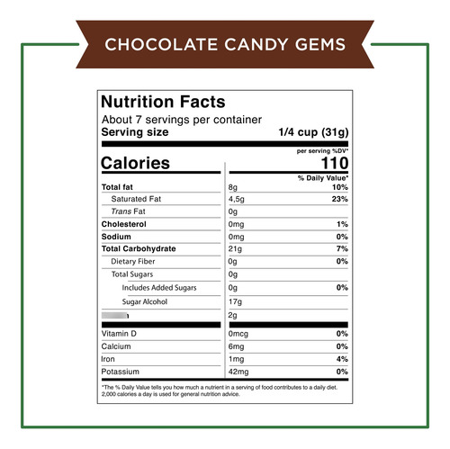 Gemas Recubiertas De Caramelo De Chocolate Sin AzĂșcar 213 G