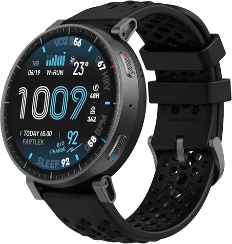 Smartwatch Amazfit Active Max Color Negro con GPS y Pantalla AMOLED de 1.5"