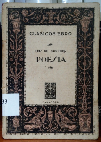 Clasicos Ebro Luis De Gongora 1944