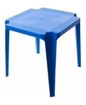 Comprar Mesas De Plastico Quadrada Goiânia Plast Empilháveis (1 Un) Cor Azul