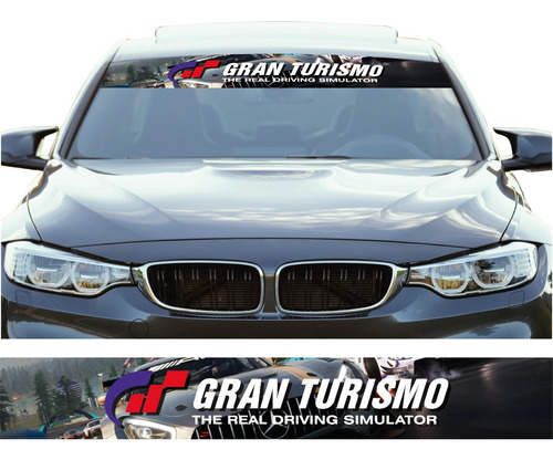 Sticker Gran Turismo Franja Parabrisas Parasol Tuning 16