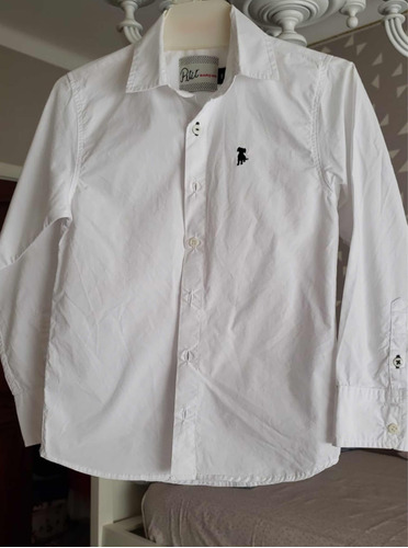 Camisa Para Varón Petit Garcon Blanca Talle 8, Impecable!