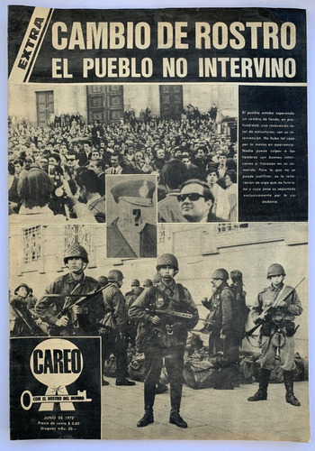 Revista Careo Extra Noche Triste De Ongania Junio 1970