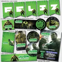 Comprar Kit Imprimible Personalizado Hulk Candy Cumple Candy Invitac