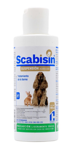 Scabisin Tratamiento Sarna Perros 100 Ml Chinoin