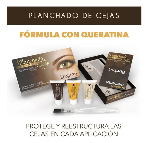 Planchado De Cejas Con Queratina Profesional Loquay