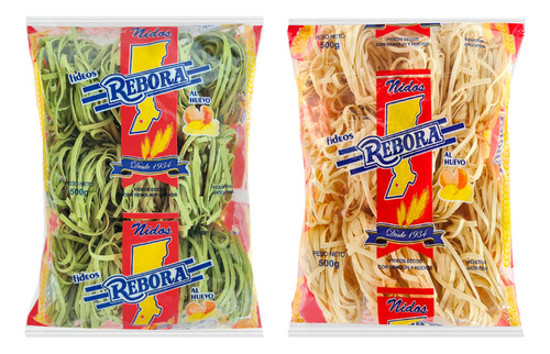 Fideos Nidos Al Huevo Y Espinaca Combo X2 X500 Grs N2