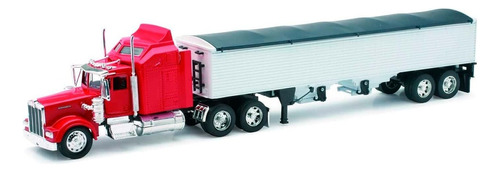 Kenworth W900 Granos - New Ray Escala 1:32 Color Rojo