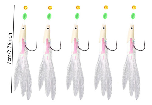 Ligas De Pesca 5x Con Perlas Luminosas Luras Luras Multi