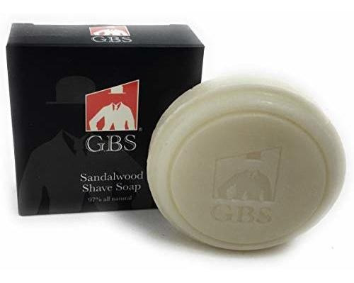 Gbs 97% Sándalo Todo Afeitado Jabón Natural Hecho Con El Man