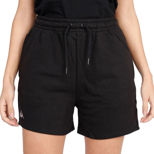 Short Kappa Authentic Grabriellax Negro Mujer